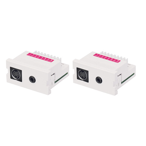Lindy CAT5e/6 Modular AV Extender 1 x 3.5mm, 1 x S-Video Valge