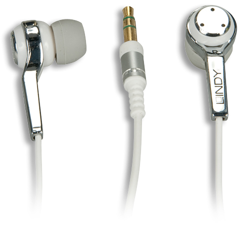Lindy 3.5mm Earphone Ausinės Vielinis Balta