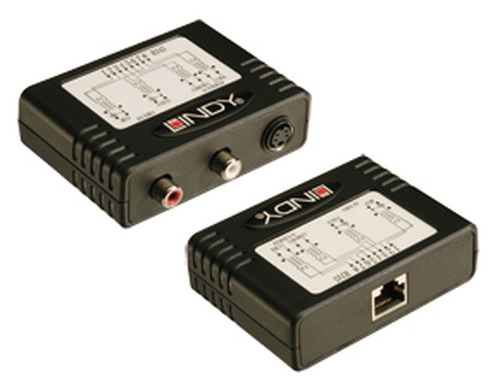 Lindy Audio/Video Extender - S-VHS & Stereo S-Video + Audio RJ45 Must