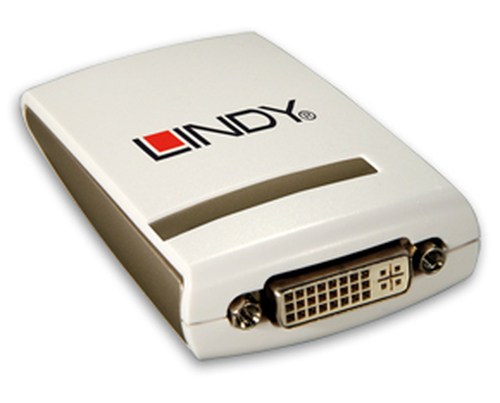 Lindy USB 2.0 to DVI-I Adapter Valge
