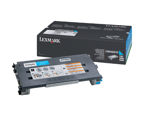 Lexmark - Cián - original - cartucho de tóner - para Lexmark C500n X500n X502n - C500S2CG