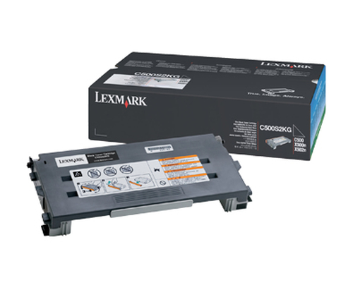 C500S2KG Lexmark - Negro - original - cartucho de tóner - para Lexmark C500n X500n X502n