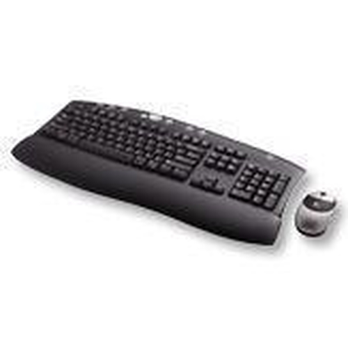 Logitech Cordless Desktop Deluxe Optical DE Black USB PS2 keyboard