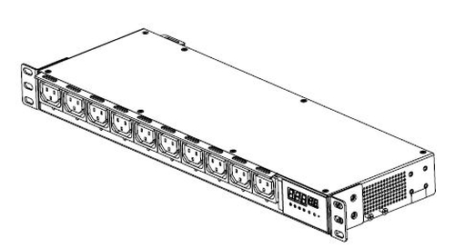 Vertiv Avocent PM1011H toitejaotuskomponent (PDU) 10 vahelduvvoolu kontakt Must