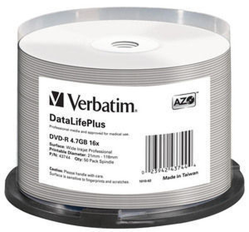 Verbatim DataLifePlus 4,7 GB DVD-R 50 tk