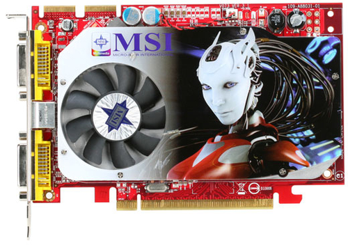 MSI RX1650XT-T2D256E - Tarjeta gráfica - Radeon X1650 XT - 256 MB GDDR3 - PCIe x16 - Código: RX1650XT-T2D256E | Compra en Guadalajara