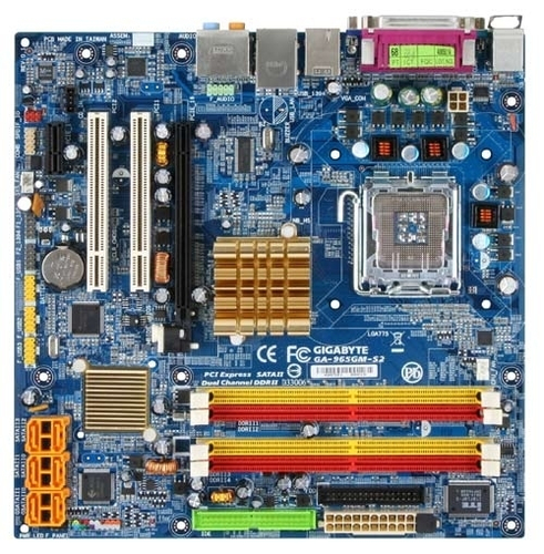 Gigabyte GA-965GM-S2 - Placa base - micro ATX - Socket LGA775 - G965 Chipset - FireWire - Gigabit LAN - gráficos en la placa - HD Audio 8-canales - GA-965GM-S2