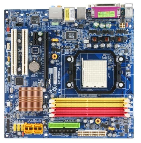 Gigabyte GA-M61PM-S2 - Placa base - micro ATX - Socket AM2 - GeForce 6100 Chipset - FireWire - Gigabit LAN - gráficos en la placa - HD Audio 8-canales - GA-M61PM-S2