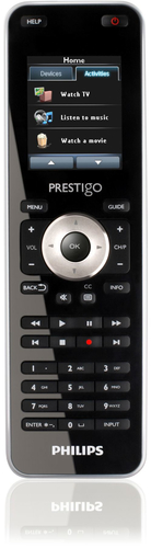 Philips Prestigo SRT8215/17 mando a distancia IR inalámbrico Audio, DVD/Blu-ray, DVDR-HDD, DVR, Consola de juegos, Sistema de cine en casa, PC, SAT, TV, Receptor de televisión, VCR Pantalla táctil 1