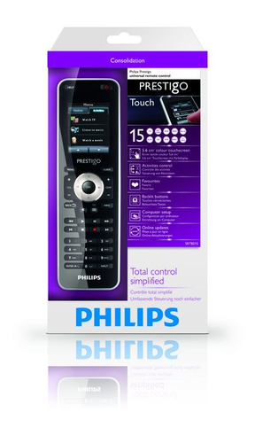 Philips Prestigo SRT8215/17 télécommande IR Wireless Acoustique, DVD/Blu-ray, DVDR-HDD, DVR, console de jeux, Système home cinema, PC, SAT, TV, Boitier décodeur TV, VCR Écran tactile 2
