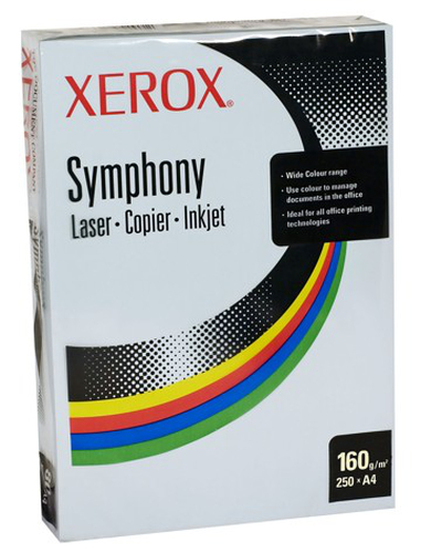 Xerox Symphony Card A4, Blue papír do tiskárny Modrá
