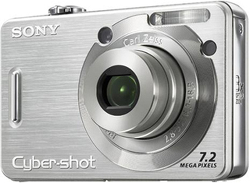 DSC-W55S Sony Cyber-shot DSC-W55S - Cámara digital - compacta - 72 MP - 3x zoom óptico - Carl Zeiss - sleek silver plateado