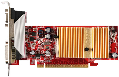 MSI NX7100GS-TD256E - Tarjeta gráfica - GF 7100 GS - 256 MB DDR2 - PCIe x16 - Código: NX7100GS-TD256E | Compra en Guadalajara