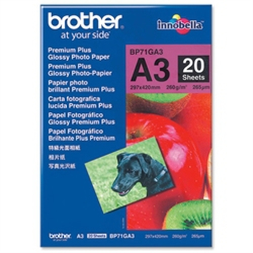 Brother BP71GLA3 fotopaber Valge