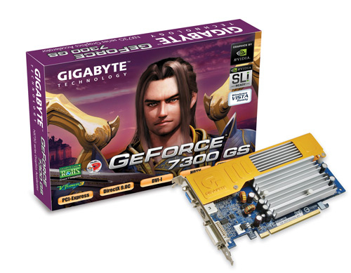 GV-NX73G256D-RH Gigabyte GV-NX73G256D-RH - Tarjeta gráfica - GF 7300 GS - 256 MB DDR2 - PCIe x16