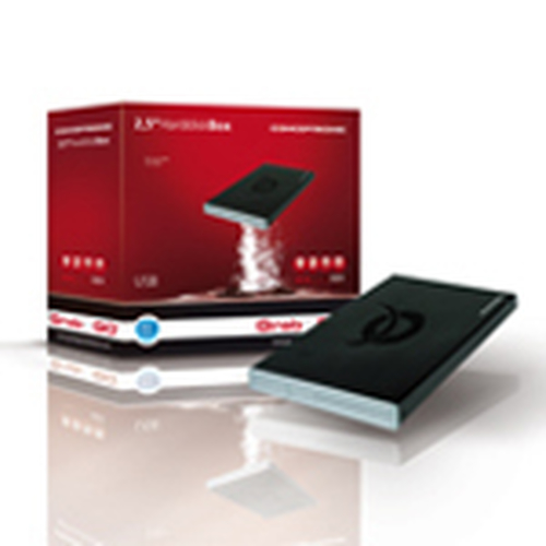 Conceptronic Grab'n'Go 2.5 Hard Disk Box Melns 2.5