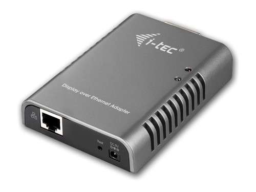 i-tec LAN2DVI kabelių lizdinio / kištukinio jungčių tipo keitiklis RJ-45 DVI-I Juoda