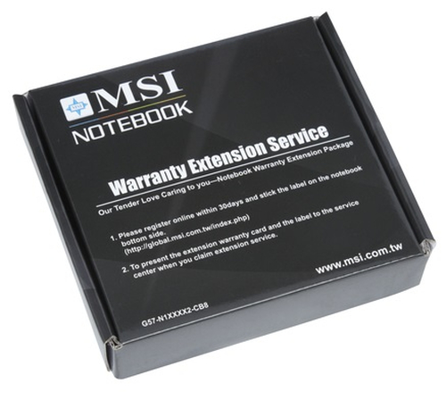 MSI NB Warranty Extension Card 1 aasta(t)