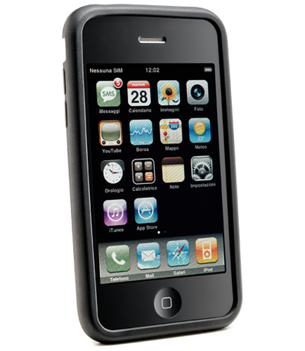 Cellularline SILICONCIPHONE3G mobiiltelefoni ümbris Must, Läbipaistev