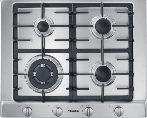 Miele KM2012 pliidiraud Roostevaba teras Sisseehitatud 65 cm Gaas 4 tsoon(id)
