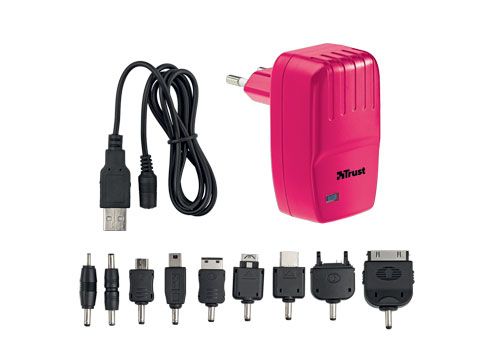 Trust SmartCharge Mobiiltelefon, MP3, Tahvel Roosa Vahelduvvool Hoonesisene