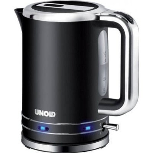 Unold Blitzkocher Chrome Style elektriskās tējkanna 1,7 L 2200 W Melns, Hroms