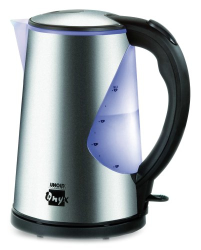 Unold Blitzkocher Onyx elektriskās tējkanna 1,7 L 2200 W Melns, Nerūsējošs tērauds