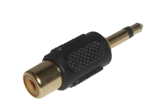 Lindy 35513 kaabli soomuutja 3.5mm Mono m RCA f Must, Kuld
