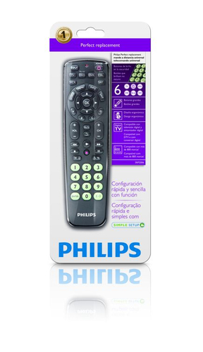 Philips Perfect replacement SRP2006/55 mando a distancia IR inalámbrico DTV, DVD/Blu-ray, DVDR-HDD, DVR, SAT, TV, VCR Botones 1