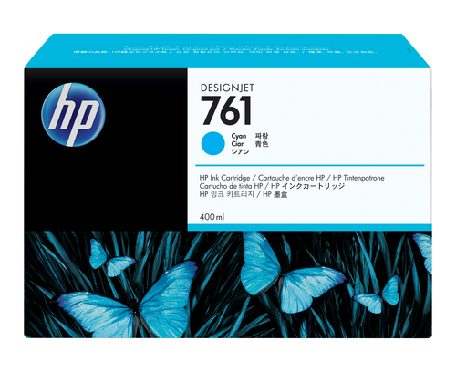 Tinta HP DesignJet LF 761 400ml Color Cian CM994A - CM994A