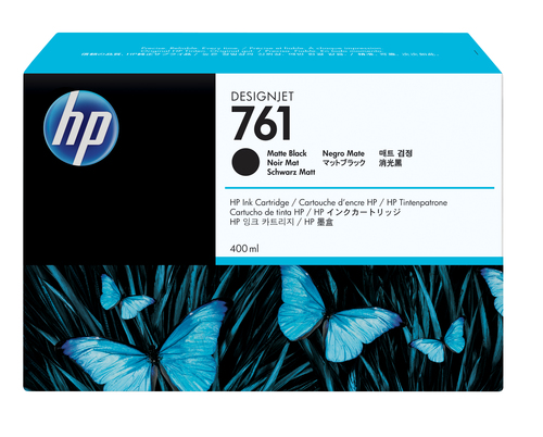 CM991A TINTA HP LF 761 NEGRO MATE T7100 DESIGNJET 400ML CM991A