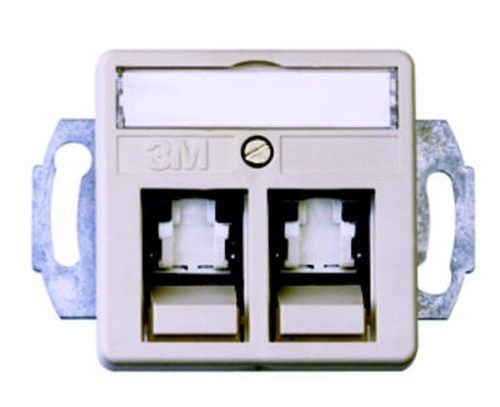 3M 60-516-09100 kaabli soomuutja 2 x RJ45 Valge