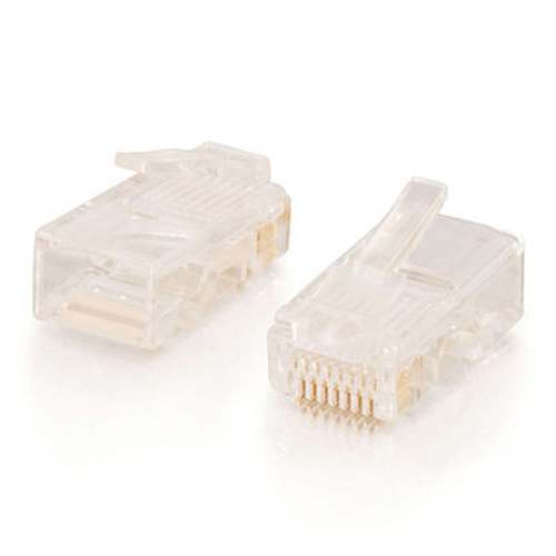 C2G RJ45 Cat5 8 x 8 enchufe modular para cable trenzado redondo - 100pk - 11381