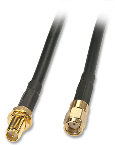 Lindy 3m External WLAN Antenna Cable Koaxialkabel SMA-RP Schwarz