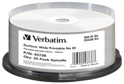 Verbatim 43738 tühi Blu-Ray-plaat BD-R 25 GB 25 tk