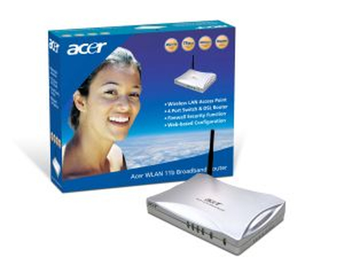 Acer WWLAN 11b Broadband Router ADSL Router Built-in Access Point (IEE juhtmevaba ruuter