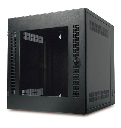 APC NetShelter WX 13U Seinale monteeritav riiul Must