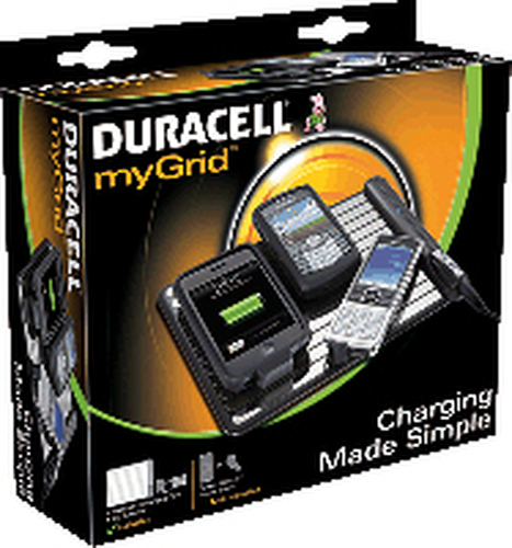 Duracell myGrid’s Mobilusis telefonas Juoda Saulinis Lauke