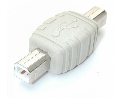 StarTech.com Gender Changer USB B Male to USB B Male Valge