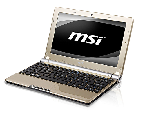 MSI Wind U160DX-433FR Intel Atom N455 Märkmikarvuti, 10", 1 GB RAM, 250 GB