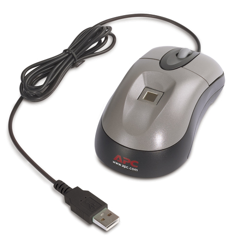 APC Biometric Mouse Password Manager - Ratón - óptico - cableado - USB - para Back-UPS LS 500 - BIOM34