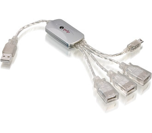 Equip USB 2.0 Cable Hub 3+1 480 Mbit/s Hõbe