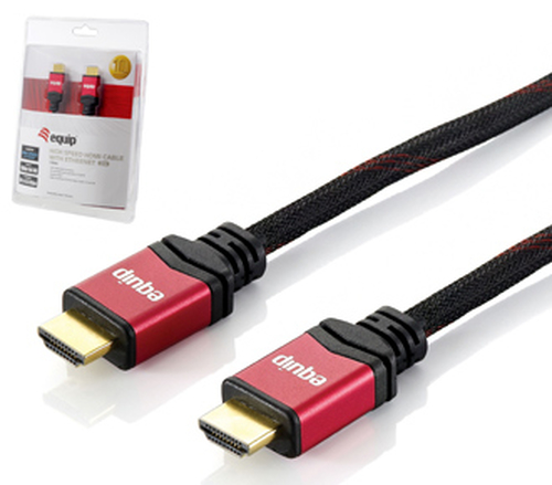 Equip 119241 HDMI kabelis 1 m HDMI A tipo (standartinis) Juoda