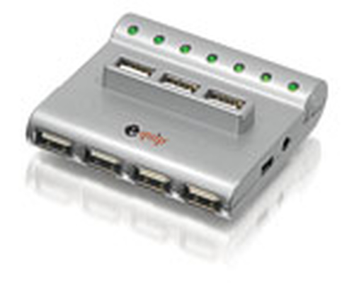 Equip USB 2.0 Hub 7 Port 480 Mbit/s Hõbe