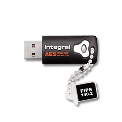 Integral INFD2GCRYPTO140-2 USB-välkmälu 2 GB USB tüüp A 2.0 Must