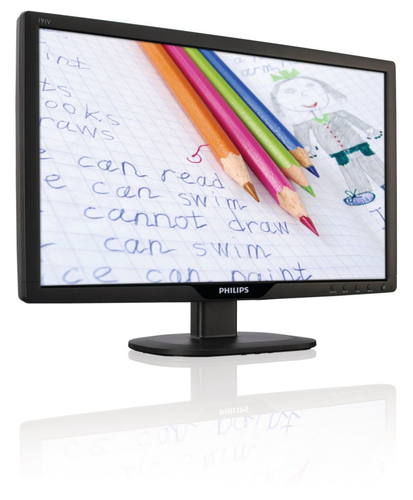 Philips 191V2AB/10 PC lamekuvar 47 cm (18.5) 1366 x 768 pikslit HD LCD Must