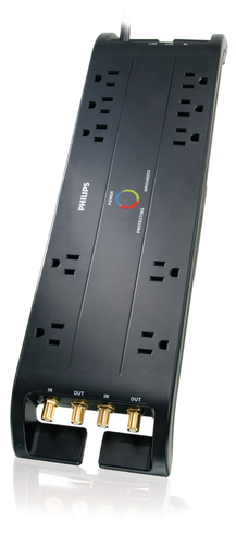 Philips SPP5105C/17 liigpinge kaitsevahend Must 10 vahelduvvoolu kontakt 1,83 m