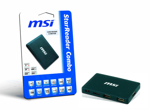 MSI Starreader Combo kaardilugeja USB 2.0 Must