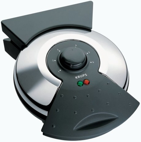 Krups F DD5 41 vaflinė 1000 W Juoda, Nerūdijančiojo plieno