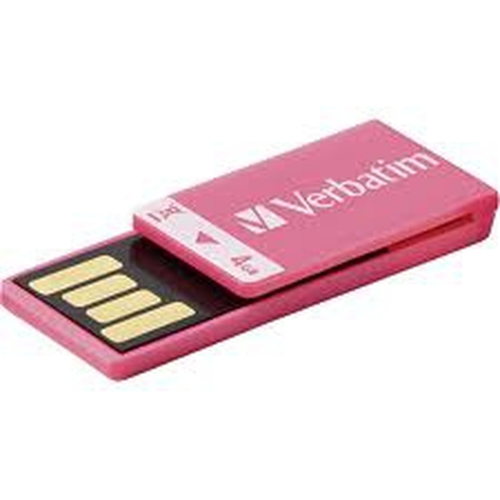 Verbatim 4GB Clip-it USB-välkmälu USB tüüp A 2.0 Roosa